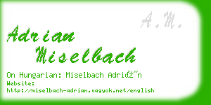 adrian miselbach business card